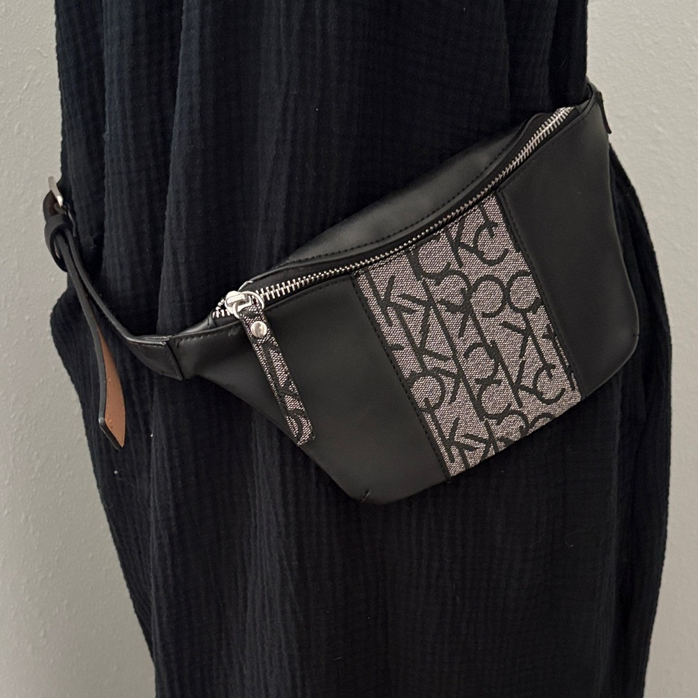 Calvin Klein Black and Gray Crossbody Bag